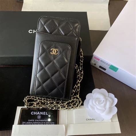 chanel boy phone bag|Chanel mobile phone accessories.